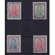 ARGENTINA 1916 GJ 419/22 ESTAMPILLAS NUEVAS CON GOMA LOS 4 VALORES FINALES DE LA SERIE U$ 391,50